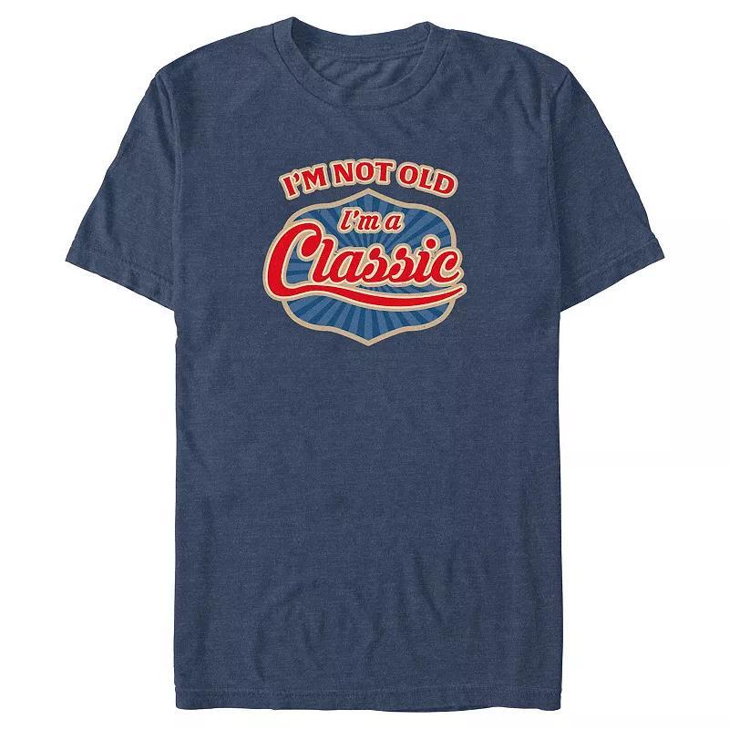 Big & Tall Im Not Old Im A Classic Graphic Tee, Mens Navy Grey Product Image