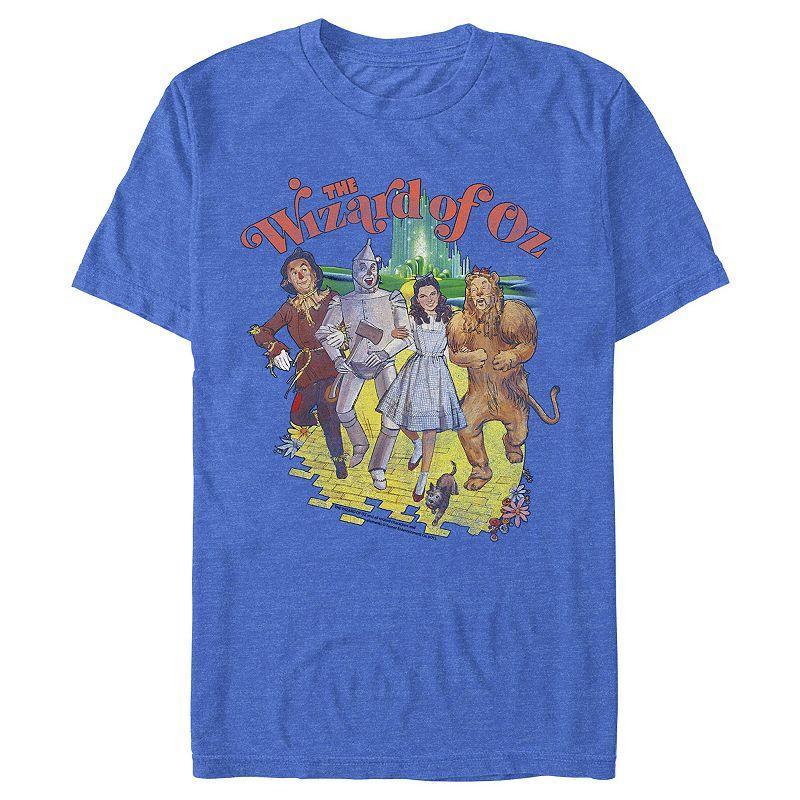 Mens The Wizard of OZ Vintage Poster Graphic Tee Royal Grey product image