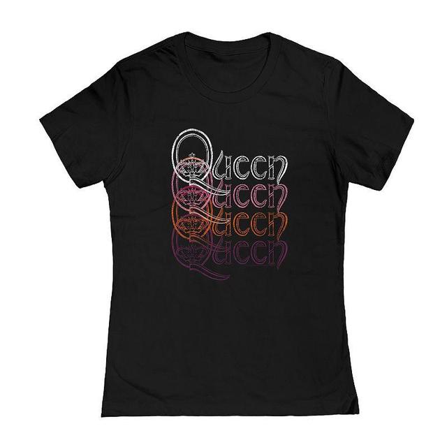 Juniors Queen Repeat Logo Graphic Tee, Girls Product Image