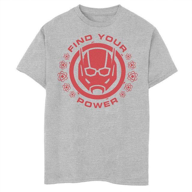 Boys 8-20 Marvel Ant-Man Find Your Power Red Logo Graphic Tee, Boys Athletic Grey Product Image