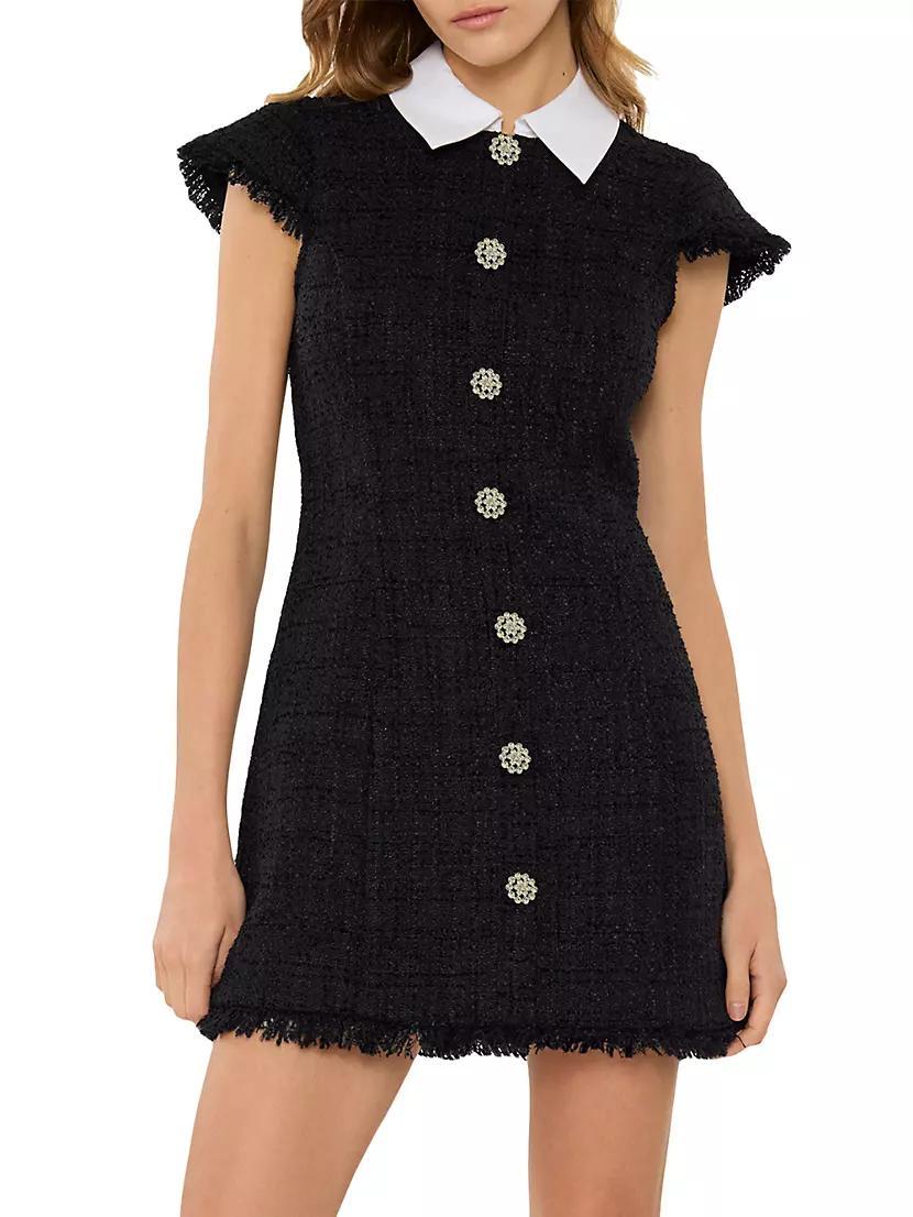 Riello Collared Tweed Minidress Product Image