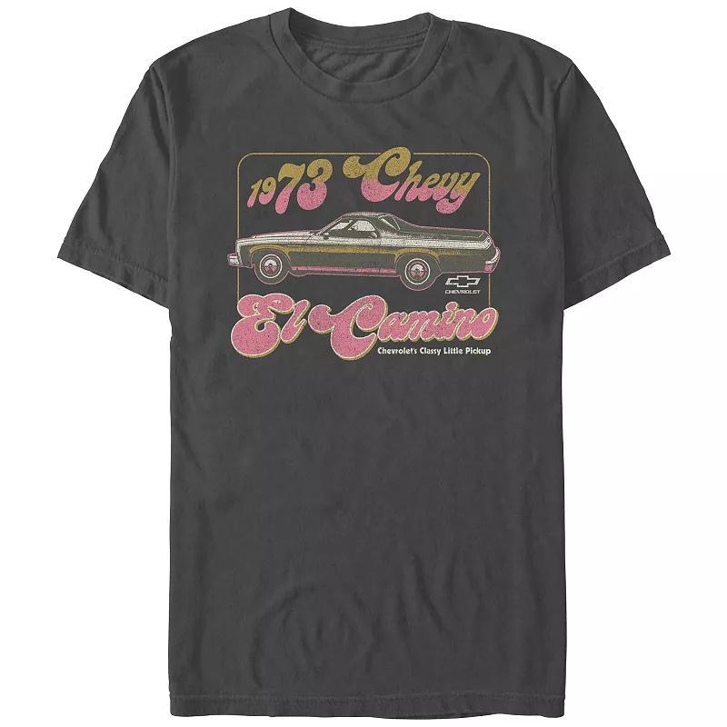 Mens Chevy 1973 El Camino Graphic Tee Grey Product Image