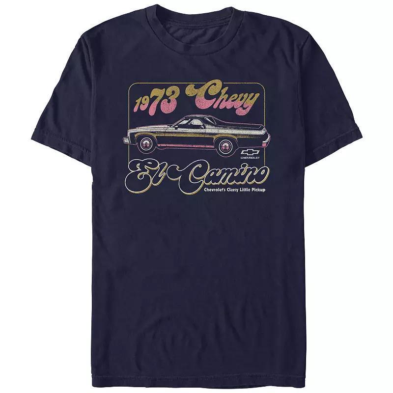 Mens Chevrolet El Camino Graphic Tee Blue Product Image