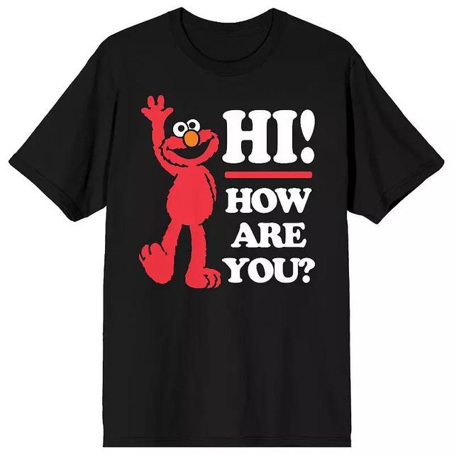 Mens Sesame Street Elmo Hi How Are You Tee Product Image