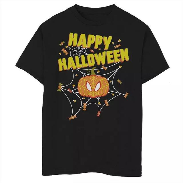 Boys 8-20 Marvel Spider-Man Pumpkin Happy Halloween Graphic Tee, Boys Product Image