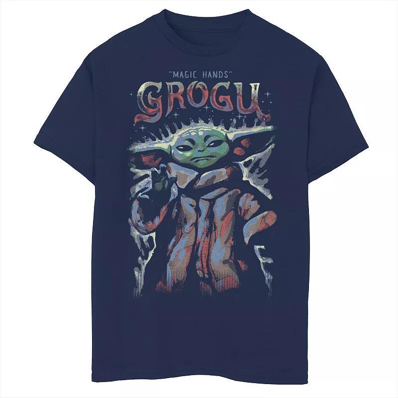 Boys 8-20 Star Wars The Mandalorian Magic Hands Grogu Sketch Graphic Tee, Boys Blue Product Image