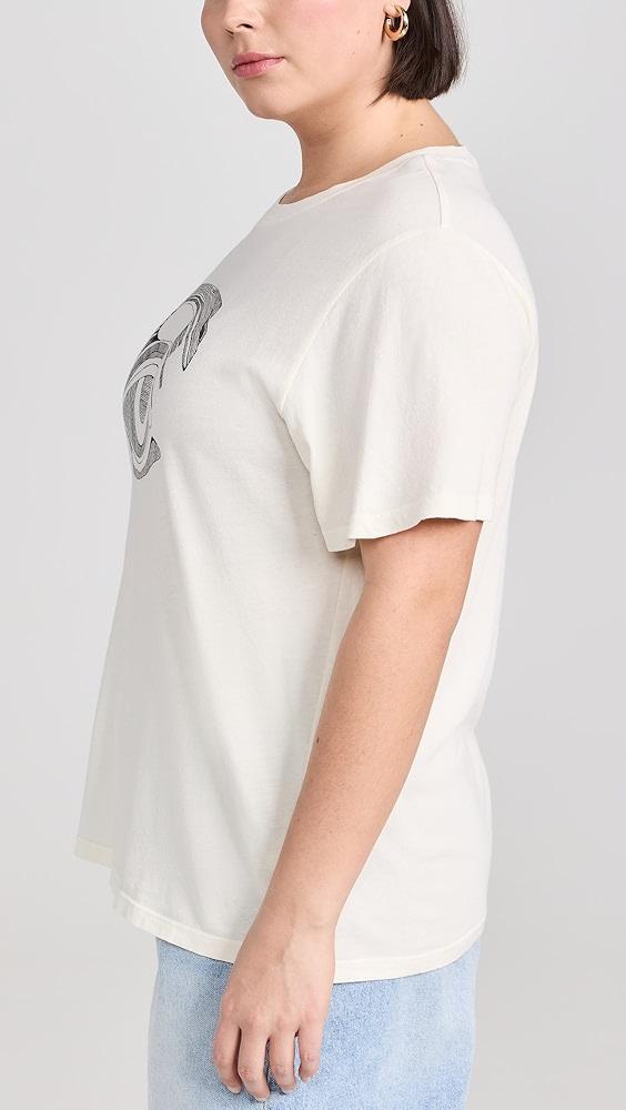 Raquel Allegra Betty Tee with Evil Eye | Shopbop Product Image