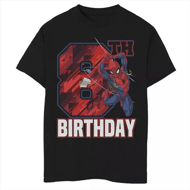 Boys 8-20 Marvel Spider-Man Web Swing 8th Birthday Graphic Tee, Boys Product Image