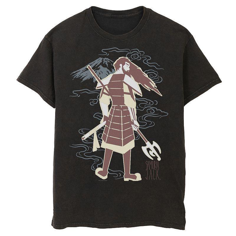 Mens Cartoon Network Samurai Jack Never Looks Back Water Color Tee Product Image