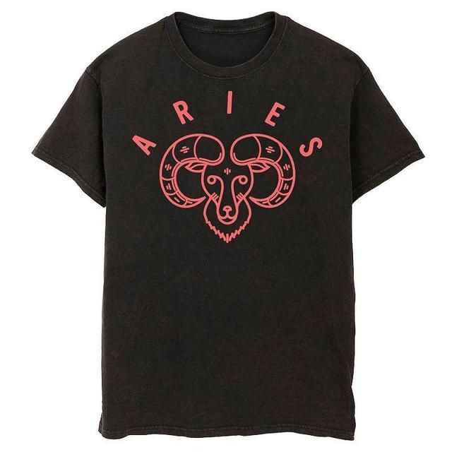 Mens Aries Simple Sketch Tee Black Product Image