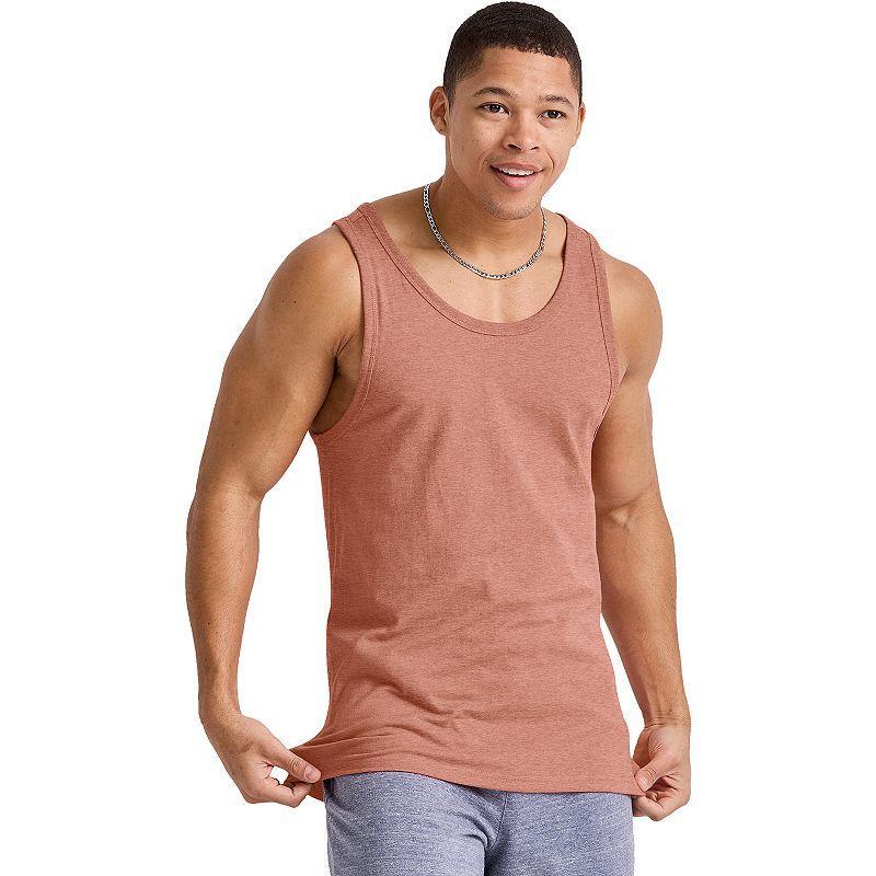 Mens Hanes Originals Tri-blend Tank Black Product Image