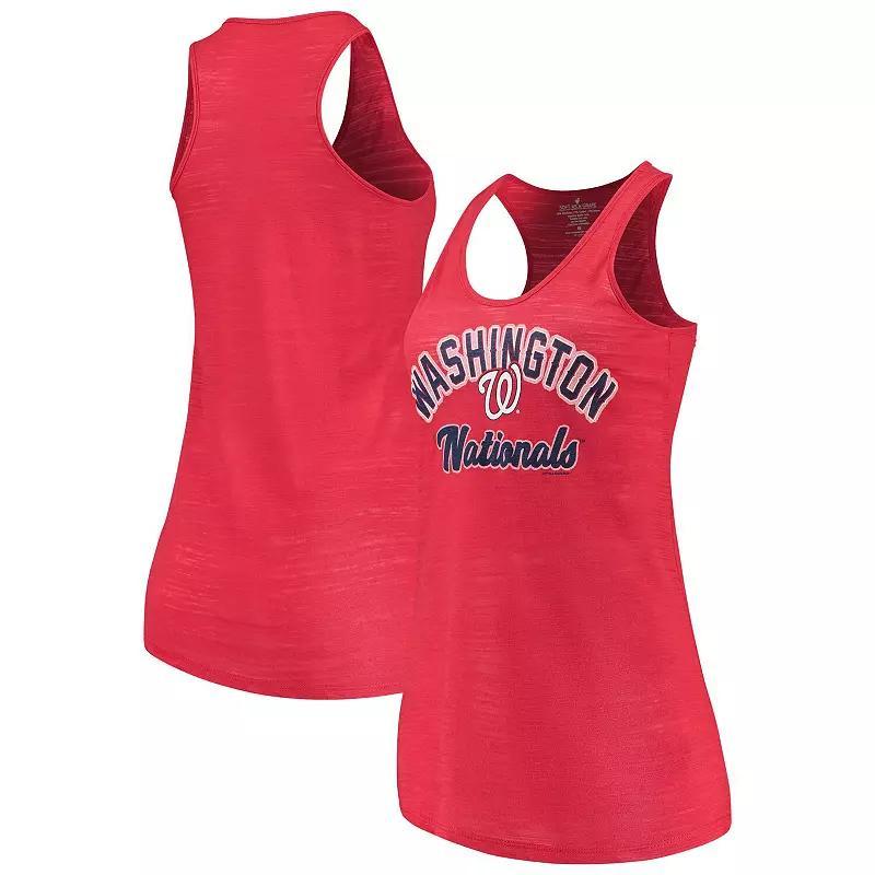 Womens Soft as a Grape Washington Nationals Multicount Racerback Tank Top Product Image