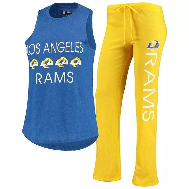 Womens Concepts Sport /Royal Los Angeles Rams Muscle Tank Top & Pants Sleep Set Product Image