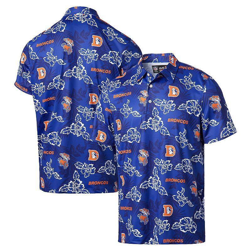 Mens Reyn Spooner Royal Denver Broncos Throwback Pua Performance Polo Product Image