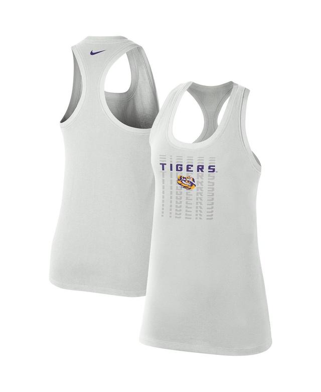 Womens Nike Gray LSU Tigers Game Time Tank Top Product Image