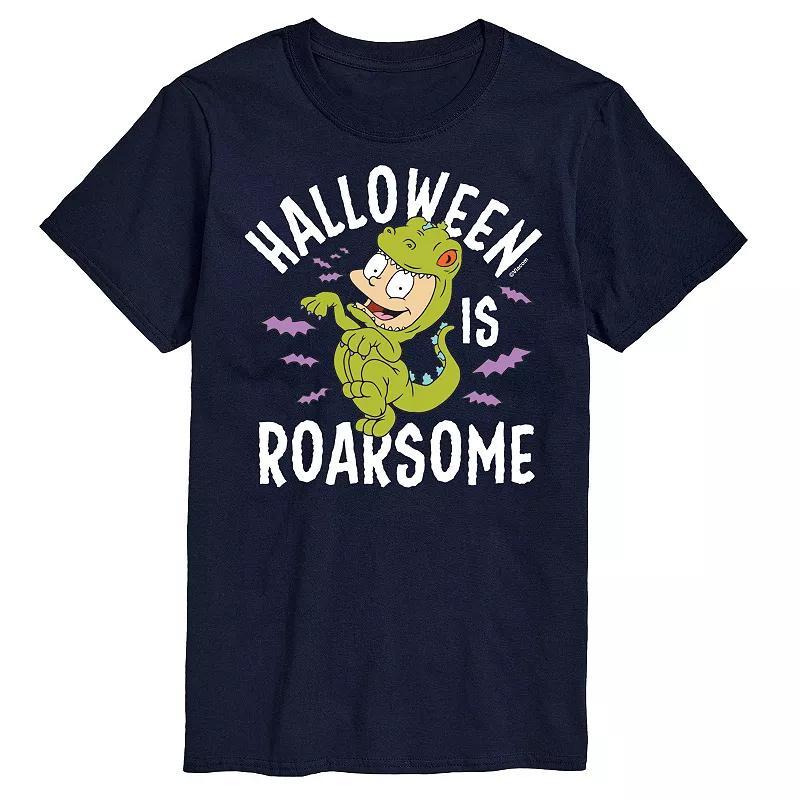 Big & Tall Rugrats Tommy Halloween Roarsome Graphic Tee, Mens Blue Product Image