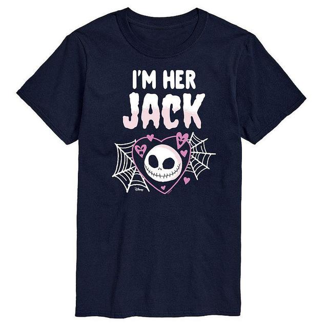 Disneys Nightmare Before Christmas Mens Im Her Jack Graphic Tee Blue Product Image