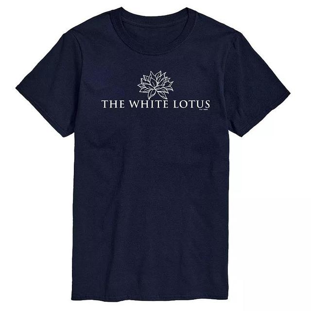 Mens White Lotus Logo Graphic Tee Product Image