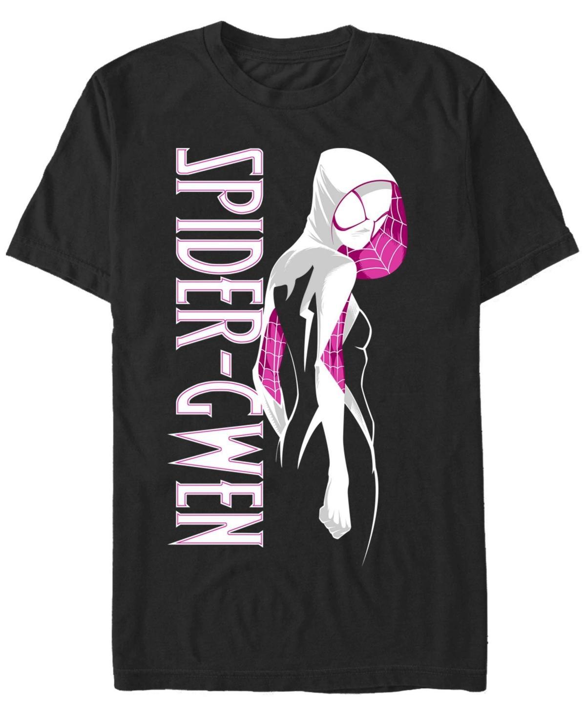 Mens Marvels Spider-Gwen Simple Poster Tee Black Product Image