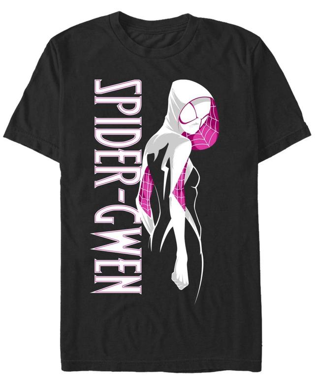 Mens Marvels Spider-Gwen Simple Poster Tee Black Product Image