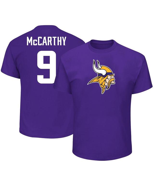 Mens Fanatics J.J. McCarthy Minnesota Vikings 2024 NFL Draft First Round Pick Big & Tall Name & Number T-Shirt Product Image