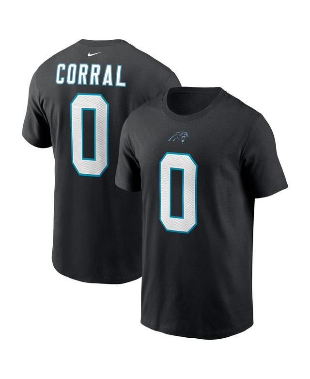 Mens Nike Matt Corral Black Carolina Panthers 2022 Nfl Draft Pick Player Name & Number T-shirt Product Image