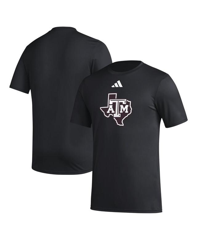 Adidas Mens Black Texas A M Aggies Primary Locker Logo Pre-Game Aeroready T-Shirt Product Image