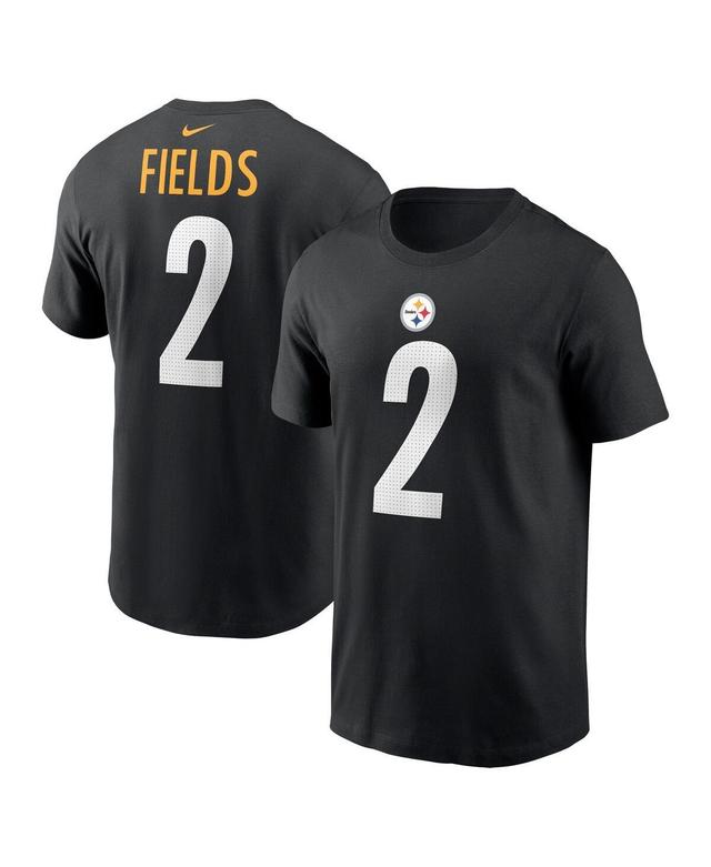 Nike Mens Justin Fields Black Pittsburgh Steelers Player Name Number T-Shirt Product Image