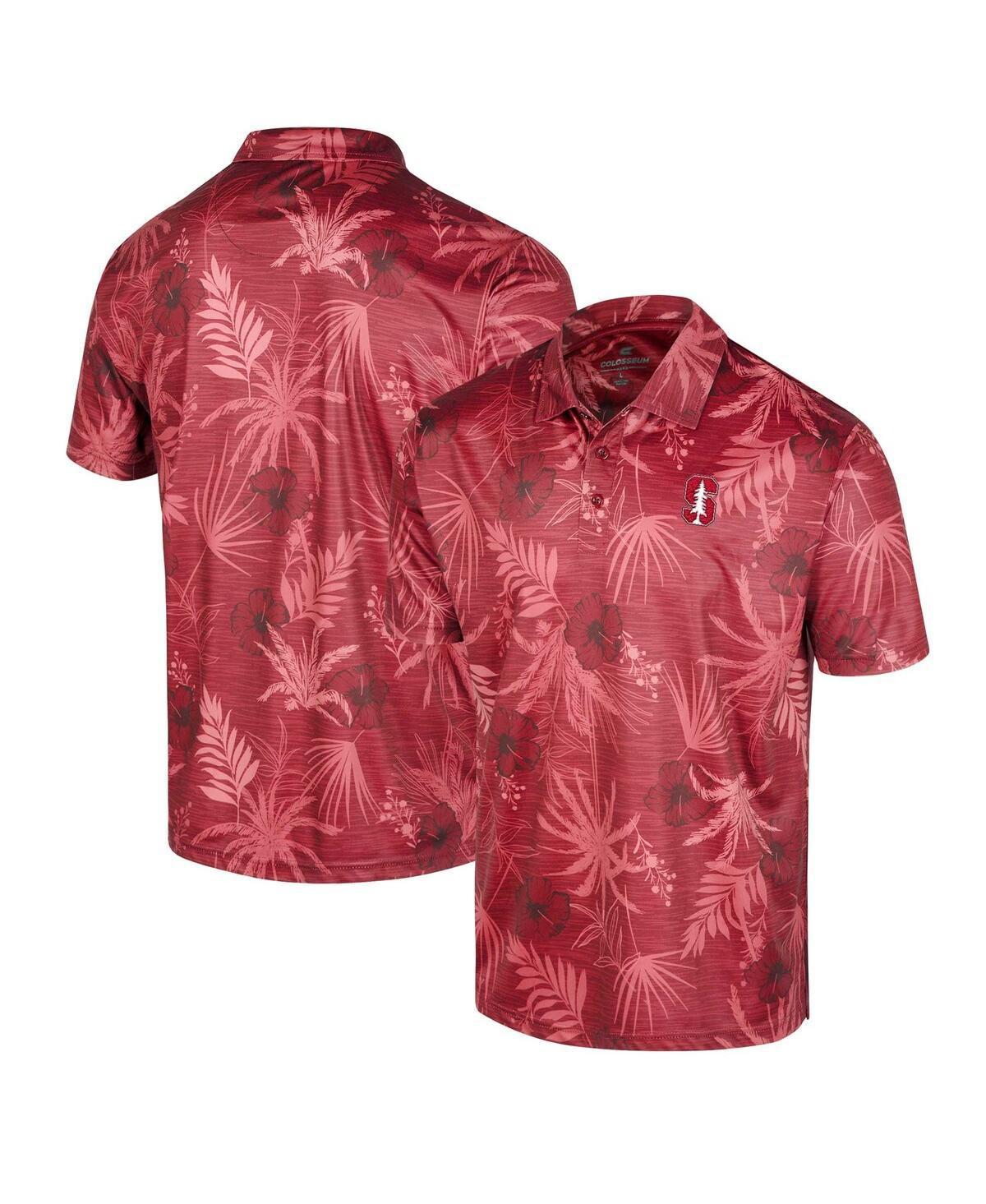 Mens Colosseum Scarlet Rutgers Scarlet Knights Palms Team Polo Shirt Product Image