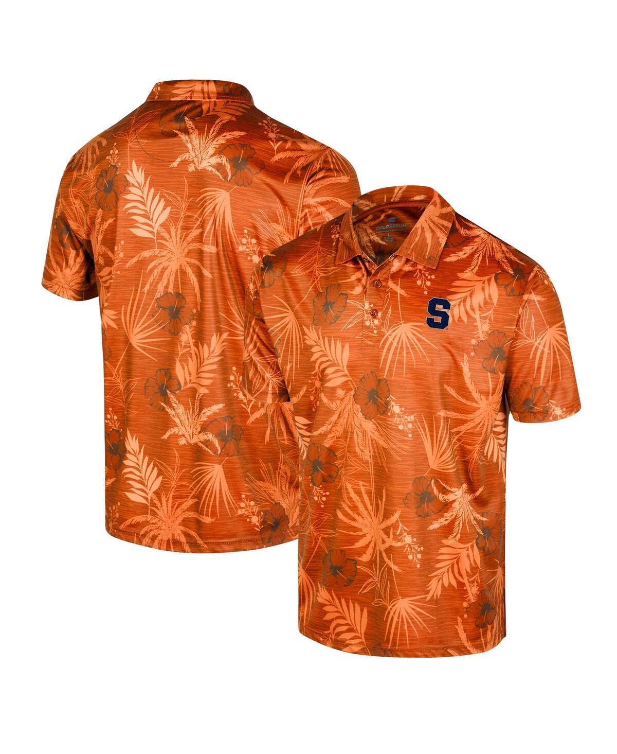 Mens Colosseum Orange Syracuse Orange Palms Team Polo Shirt Product Image