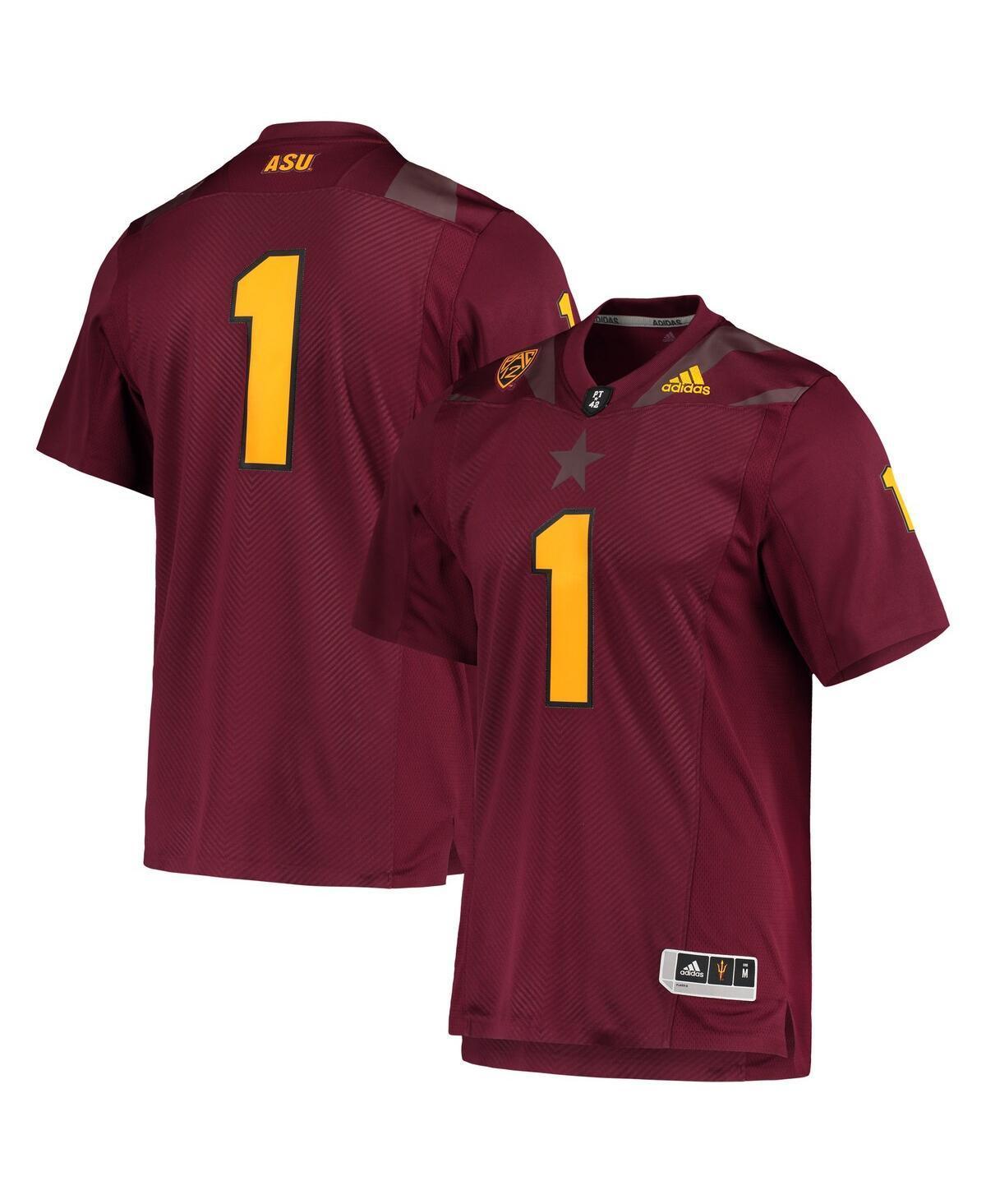 Mens 1 Maroon Arizona State Sun Devils Team Premier Football Jersey - Maroon Product Image