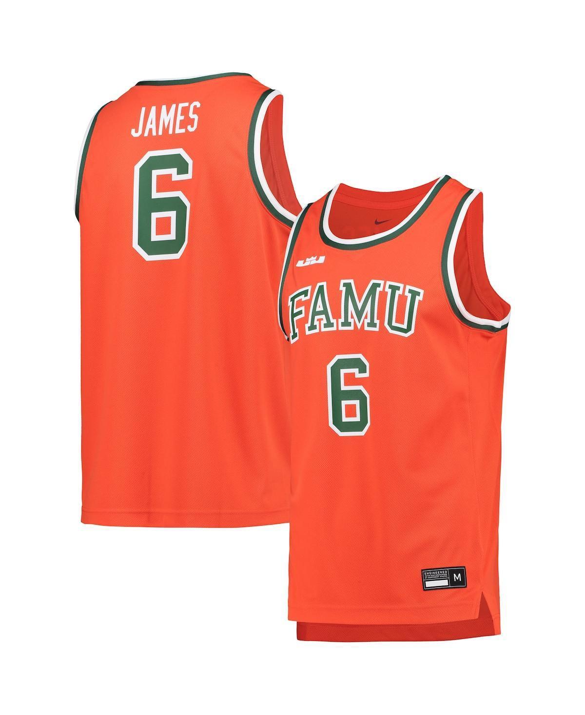 Mens Nike x LeBron James Orange Florida A&M Rattlers Replica Basketball Jersey - Orange Product Image