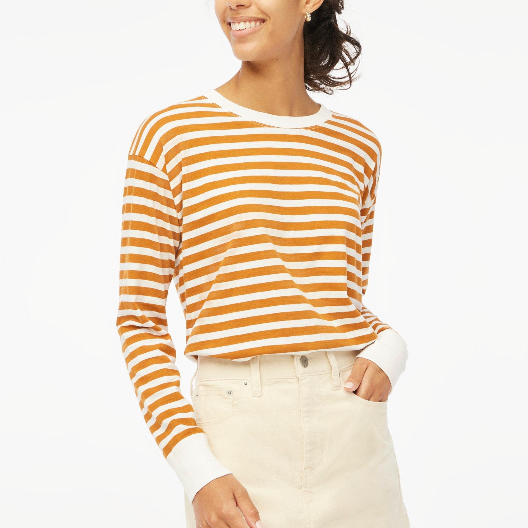 Long-sleeve striped tee Product Image