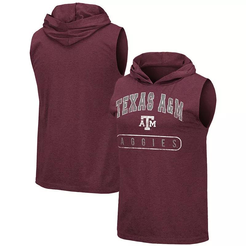 Mens Colosseum Maroon Texas A&M Aggies Varsity Hoodie Tank Top Product Image