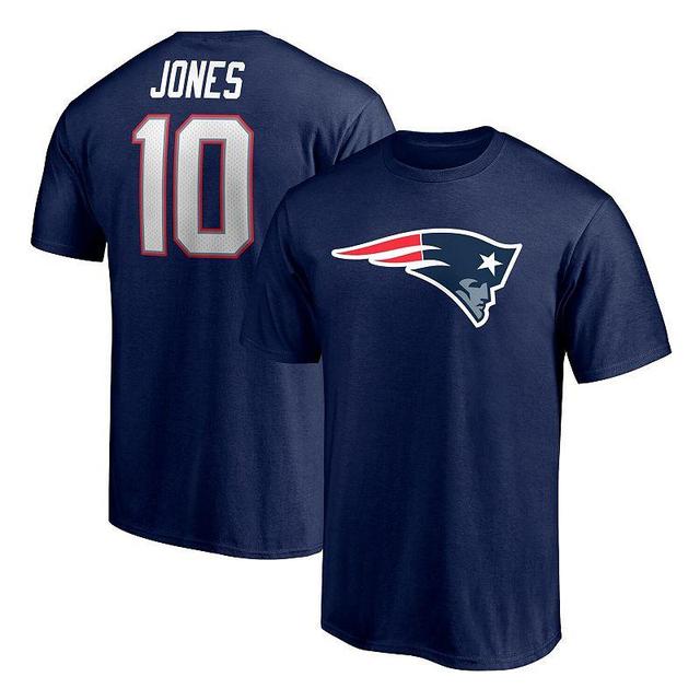 Mens Fanatics Branded Mac Jones New England Patriots Player Icon T-Shirt Blue Product Image