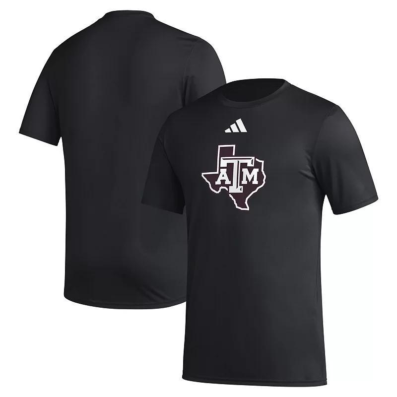 Mens adidas Texas A&M Aggies Primary Locker Logo Pre-Game AEROREADY T-Shirt Product Image