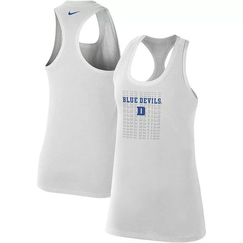 Womens Nike Gray Duke Blue Devils Game Time Tank Top Product Image