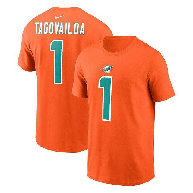 Mens Nike Tua Tagovailoa Miami Dolphins Player Name & Number T-Shirt Product Image