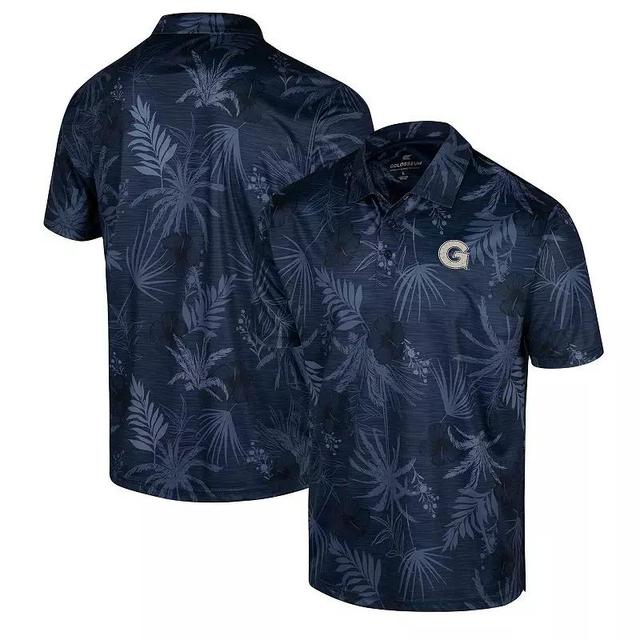 Mens Colosseum Navy Georgetown Hoyas Palms Polo Grg Blue Product Image