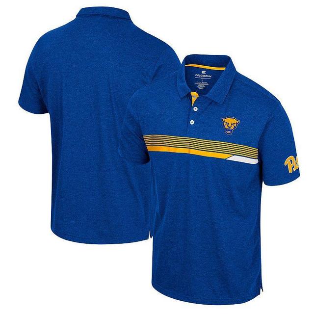 Mens Colosseum Royal Pitt Panthers No Problemo Polo, Size: XL, Blue Product Image