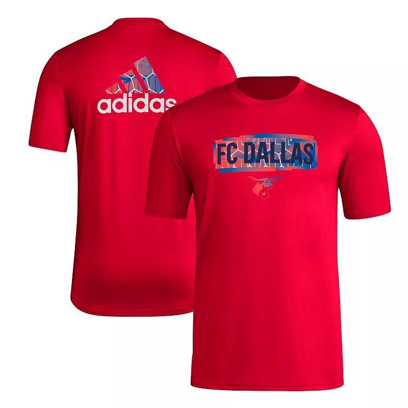 Mens adidas Red FC Dallas Local Pop AEROREADY T-Shirt Product Image