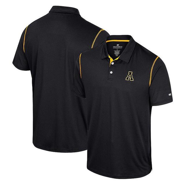 Mens Colosseum Black Appalachian State Mountaineers Cameron Polo Shirt Product Image