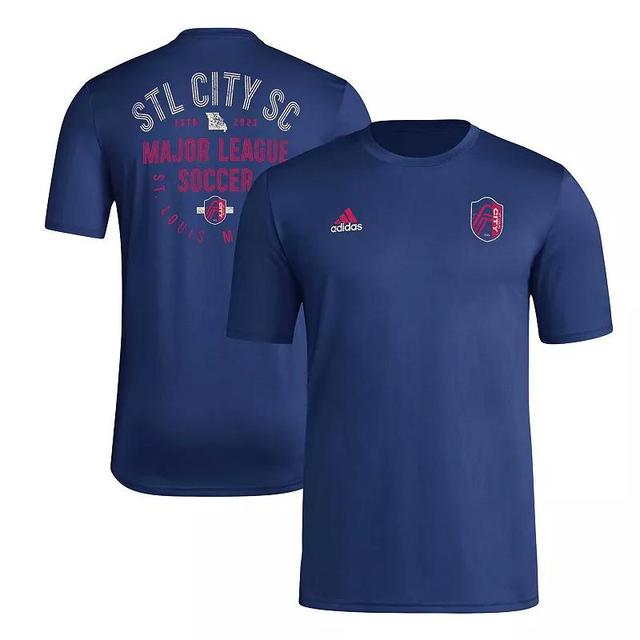 Mens adidas Navy St. Louis City SC Local Stoic T-Shirt Slc Blue Product Image