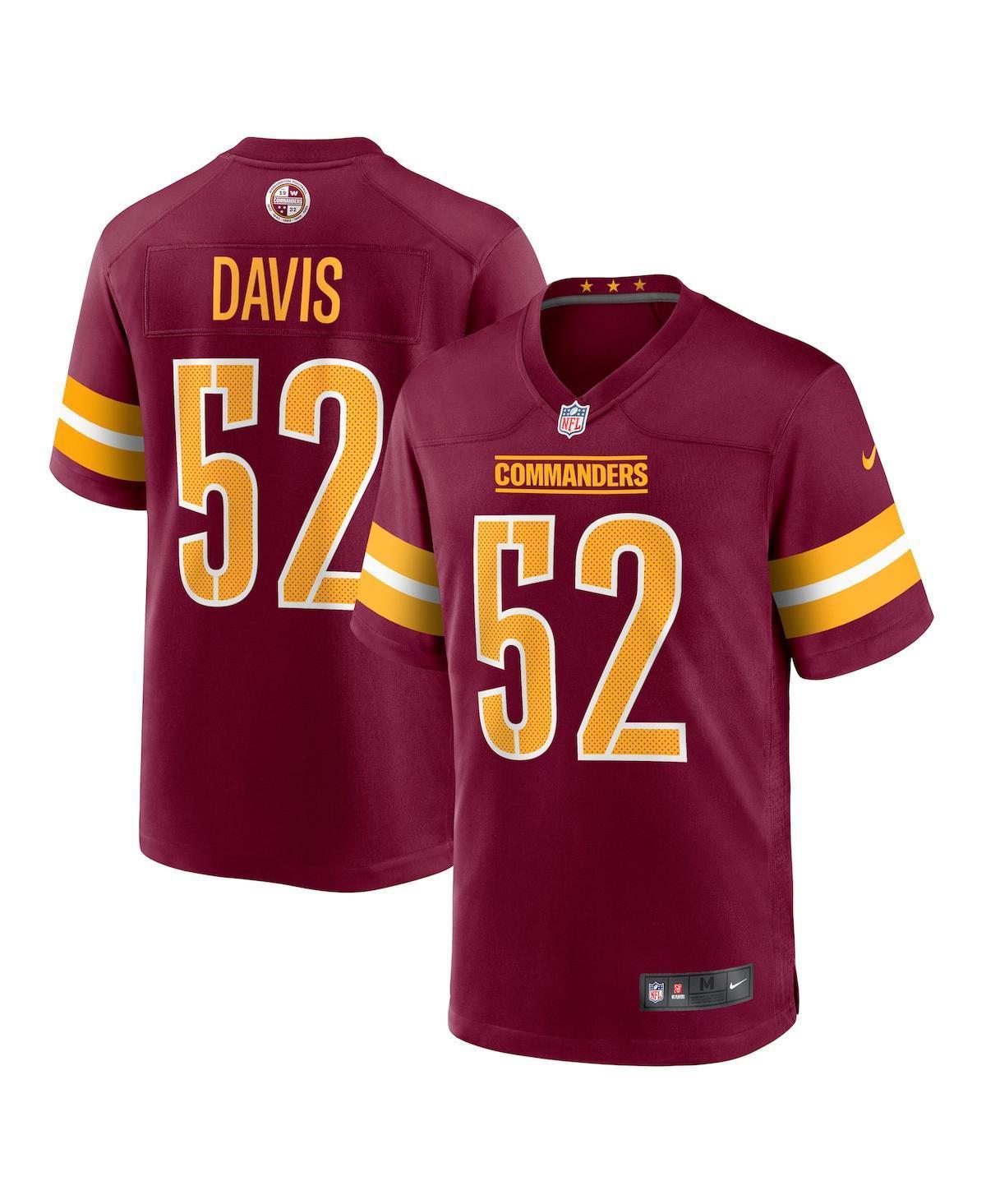 Mens Nike Jamin Davis Burgundy Washington Commanders Game Jersey Product Image