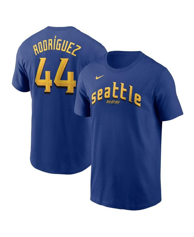 Nike Mens Julio RodriguezRoyal Seattle Mariners City Connect Fuse Name Number T-Shirt Product Image