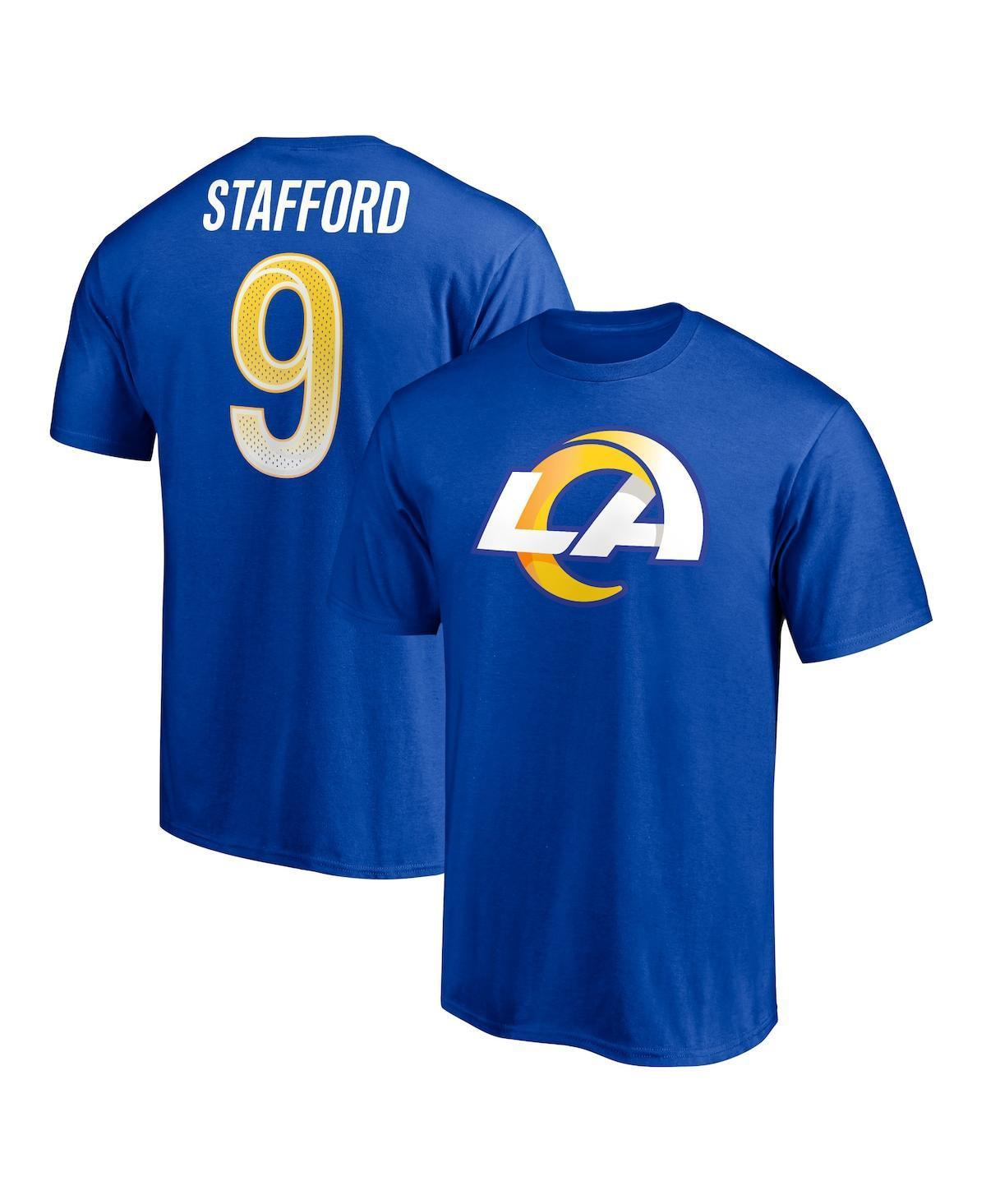 Mens Fanatics Branded Matthew Stafford Royal Los Angeles Rams Player Icon T-Shirt Product Image