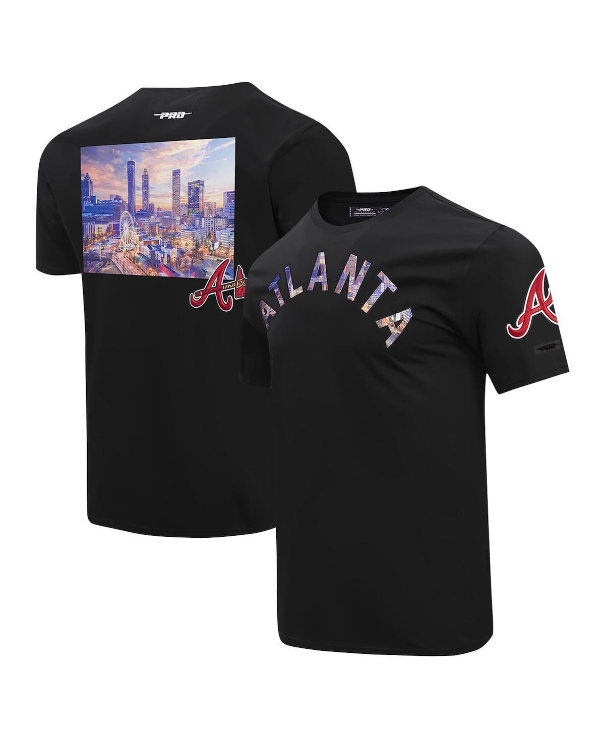 Pro Standard Mens Black Atlanta Braves Cityscape T-Shirt Product Image