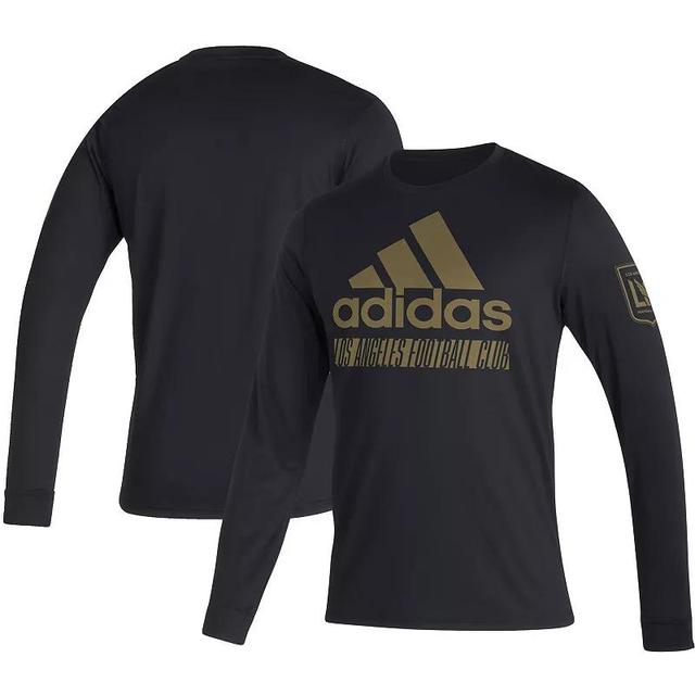 Mens adidas Black LAFC Vintage AEROREADY Long Sleeve T-Shirt Product Image