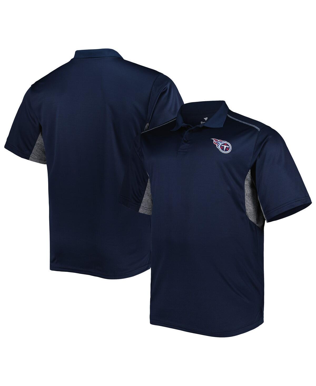 Mens Tennessee Titans Big & Tall Team Color Polo Blue Product Image