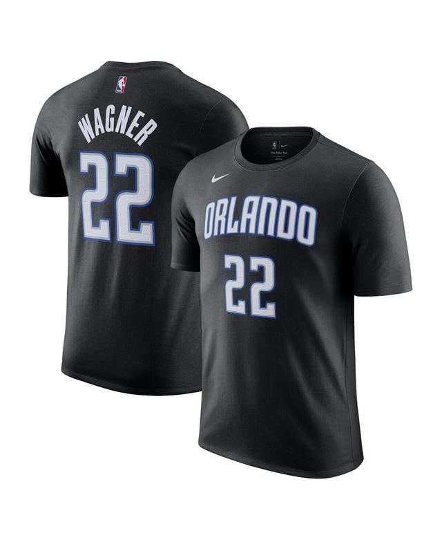 Mens Nike Franz Wagner Black Orlando Magic Icon 2022/23 Name & Number T-Shirt Product Image